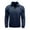 Sapphire Blue, variant on BSDJILFG Retro Velvet Shirts for Men Half Zip-Up Tees Loose Fit Solid Color Pullover Collar Shirts ,S-2XL