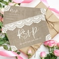 thumbnail image 3 of Koyal Wholesale 56-Pk RSVP Postcards for Wedding Burlap Le Cardstock Response Reply Cards, "4 x 6", 3 of 5