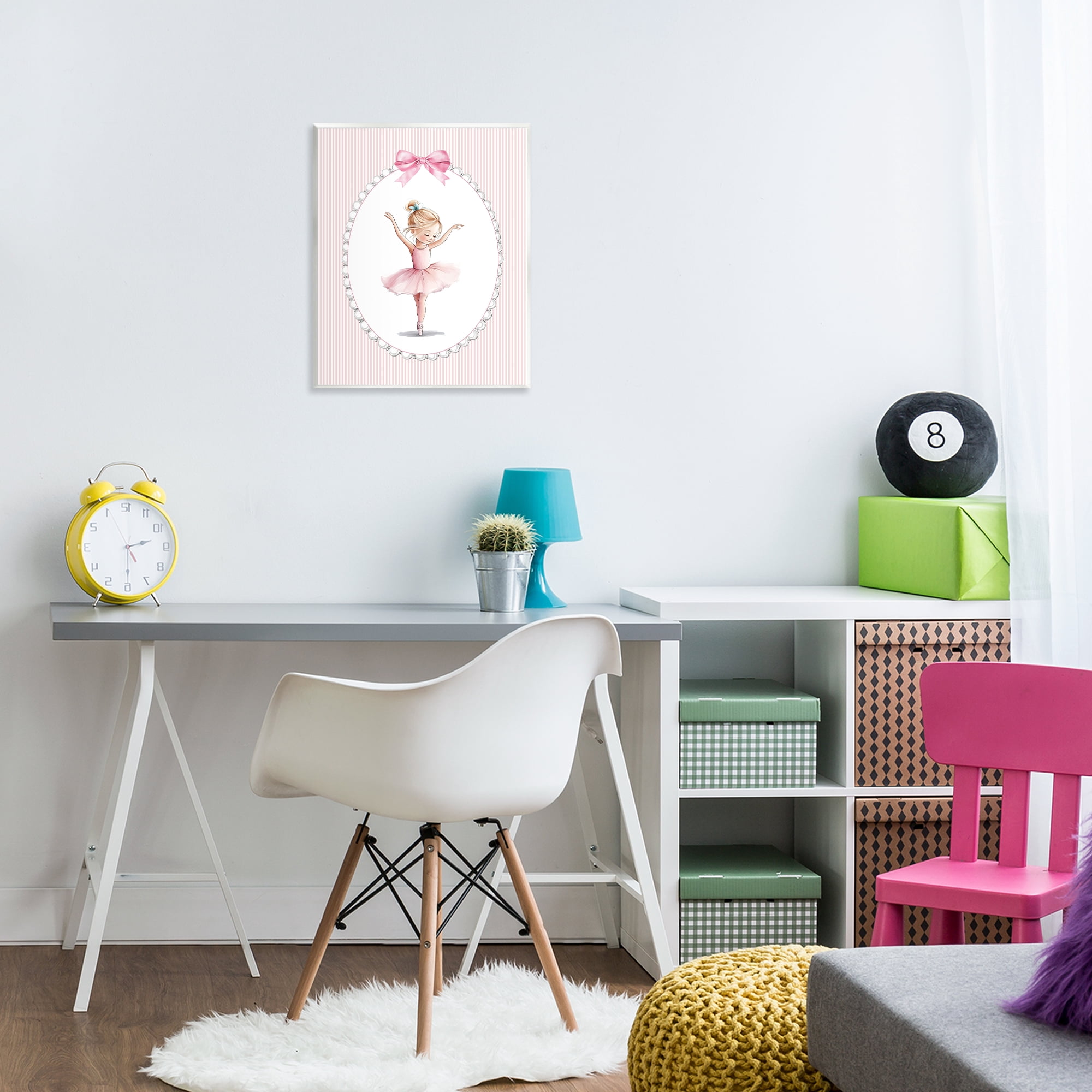 Stupell Industries Dance Pink Ballerina Wall Plaque Art, design by Christine Simpson Art