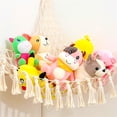thumbnail image 4 of Stuffed Animal Net or Hammock with LED Light, Hanging Corner Net for Stuffed Animals Storage, Toy Organizer for Bedroom Nursery Crib Kindergarten, 4 of 7
