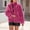 Hot Pink, variant on 2025 Winter Fleece Jacket for Women Zipper Up Zip Up Stand Collar with Pockets Coats Wine L