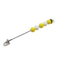 thumbnail image 2 of Tablero ocupado de de 2 uds., accesorios de bricolaje, Material de habilidad fina, tablero sensorial educativo temprano para entrenamiento de juegos, interacción Madera Amarilla Macarena tablero ocupado, 2 of 4