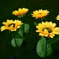 thumbnail image 5 of Led Lights Sumflower Solar Outdoor PC Yard 2 Lamp Garden light Room Decor Home Bedroom Yellow, 5 of 9