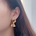 thumbnail image 2 of Personalized exaggerated metal large earrings female 2023 trend senior sense of fashion atmosphere temperament earrings, 2 of 7