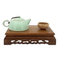 thumbnail image 4 of Rectangular Wooden Display Stand, Exquisite Stable Carved Display Stand Strong Load Bearing Multi Functional  for Home L 17x11x3.8cm, 4 of 7
