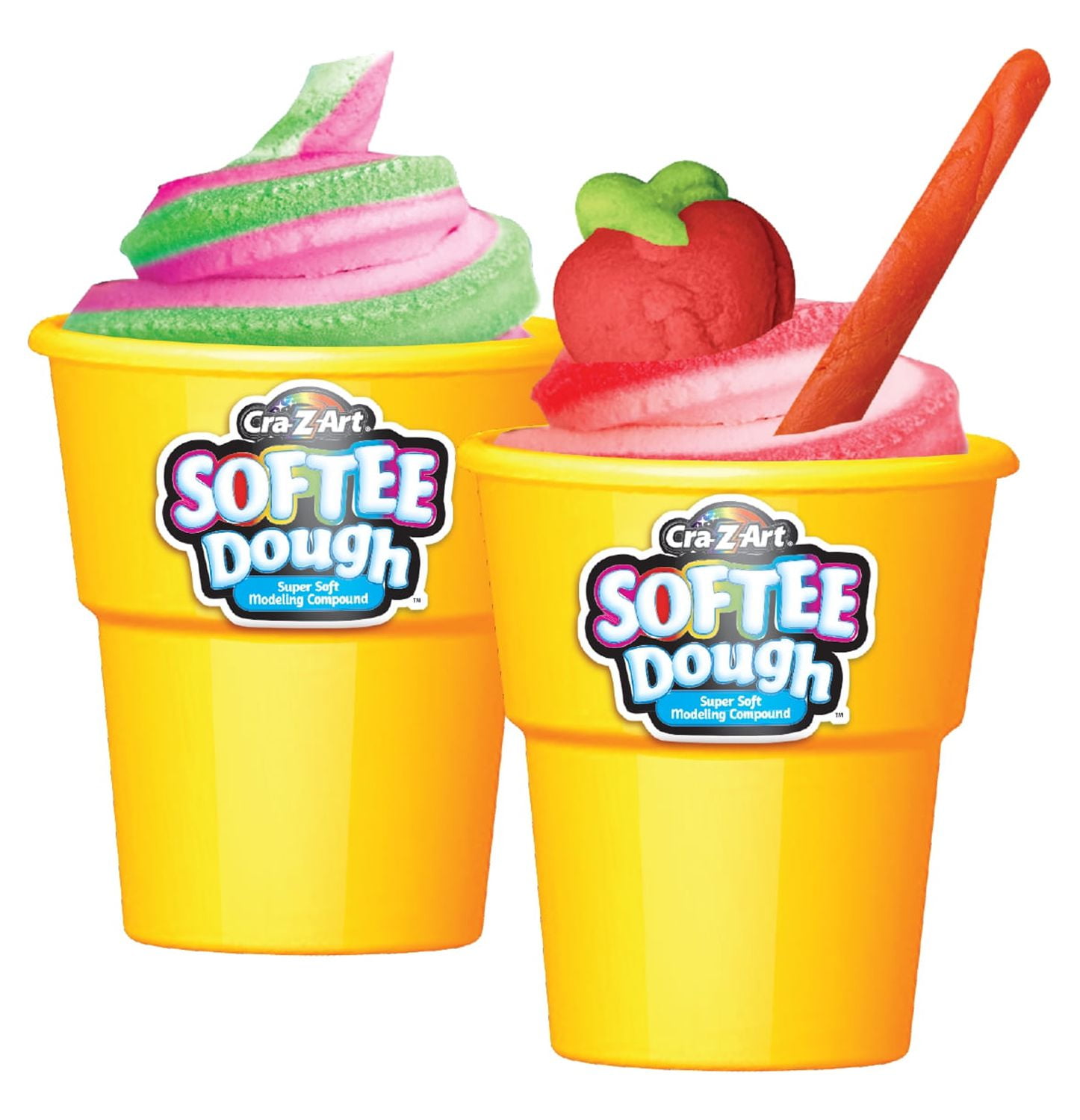 Cra-Z-Art Softee Dough Multicolor Mealtime Fun, 1 Dough Set