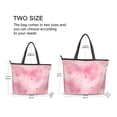 thumbnail image 2 of Womens Tote Bag Fashion Handbags Shoulder Bag Lightweight & Multi-Compartment Carryall Pink Background with Hearts L, 2 of 8