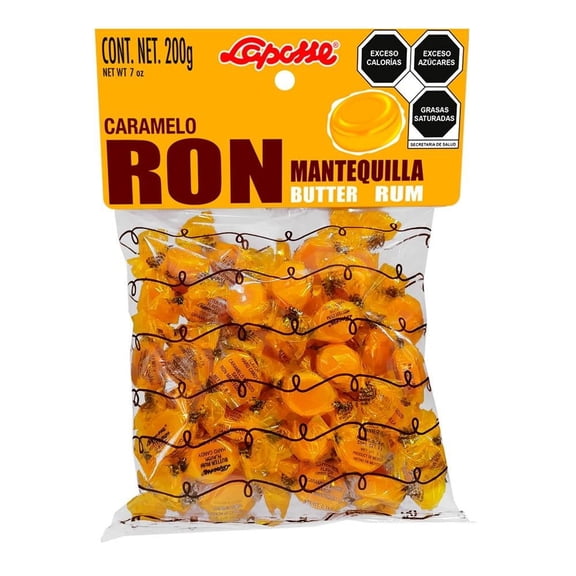 Caramelo Laposse   sabor ron mantequilla 200 g
