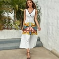 thumbnail image 5 of Carnival Banner Circus Sleeveless Dress Women's evening dress birthday dress for women luxury, 5 of 6
