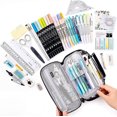 thumbnail image 2 of Estuche de lápices de gran capacidad para colegio, escuela, oficina, bolsa grande para lápices para niñas, niños y adolescentes, 2 of 4