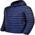 thumbnail image 3 of JUNWELL Men‘s Down Jacket Hooded Packable Down Puffer Jacket Lightweight Water-Resistant Insulated Down Jacket, 3 of 5