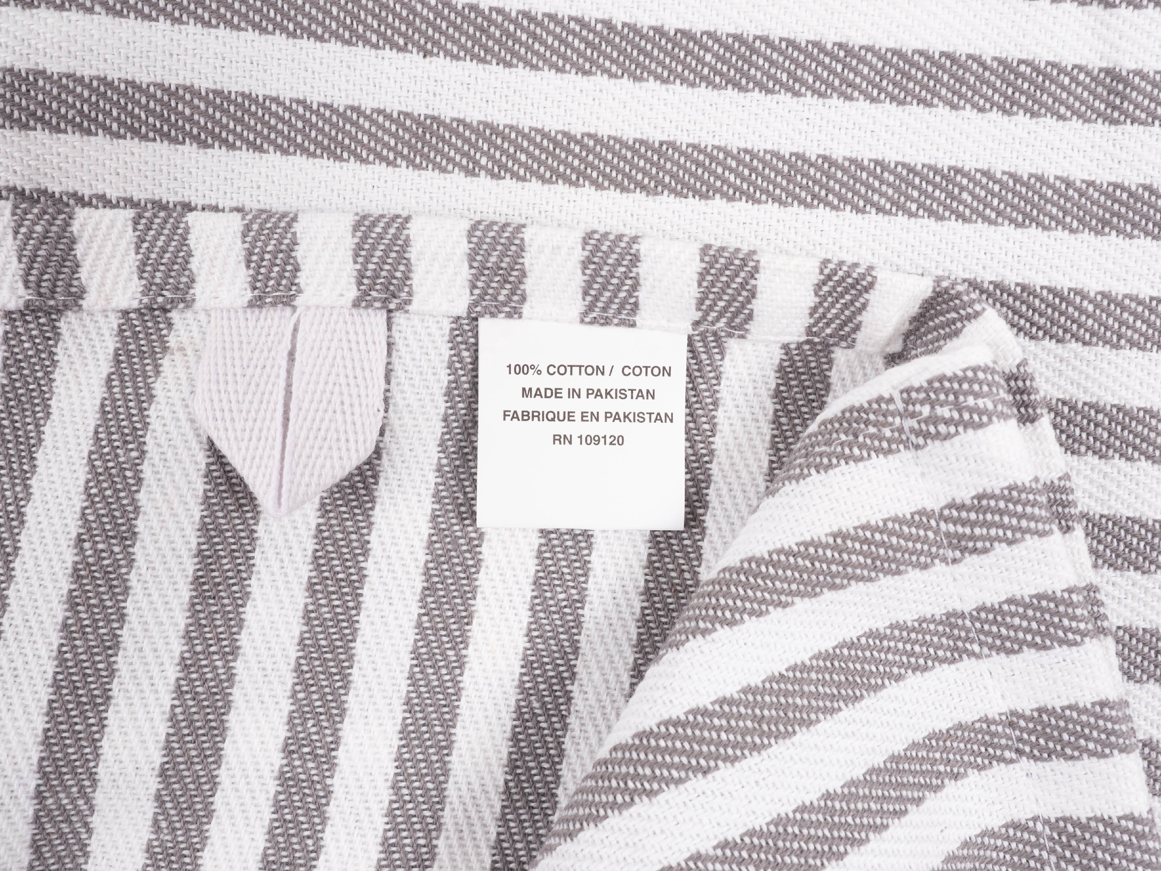 KAF Home Tiburon Mixed Flat And Wave Terry Set Of 6 Kitchen Towels - Pewter