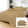 thumbnail image 2 of Light Weight & Breathable Thicker Design Comforter, 300 GSM All Season, 600-TC 100% Egyptian Cotton - OverSized King Size ( 98" x 120" ) Inches, 1pc Comforter Only, (Taupe), 2 of 6
