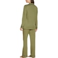 thumbnail image 2 of Cosabella Bella Long Sleeve Top & Pant PJ Set (AMORE9644),S,Aloe, 2 of 3