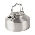 thumbnail image 1 of Outdoor Stainless Steel Kettle Locking Handle Camping Hung Pot Portable Coffee Pot Picnic Cooker 1L, 1 of 8
