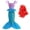 Dress+Wig, variant on SUEE Little Girls Mermaid Costume Princess Dress up Pretend Play Halloween Birthday Outfit