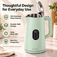 thumbnail image 5 of 1.5L Electric Tea Kettle, Temp Control Display, Keep Warm, Auto Shut-Off,Green, 5 of 8