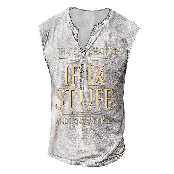 Mens Summer Surf Beach Tank Top Large Size Casual Breathable Sleeveless Top Loose Print Tank Top Man ShirtXL
