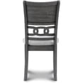 thumbnail image 3 of New Classic Furniture Gia 5-Piece Round Solid Wood Dining Set in Gray, 3 of 7