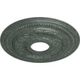 thumbnail image 3 of Ekena Millwork 15 3/4"OD x 3 1/4"ID x 1"P Galway Ceiling Medallion (Fits Canopies up to 3 1/4"), Hand-Painted Athenian Green Crackle, 3 of 6