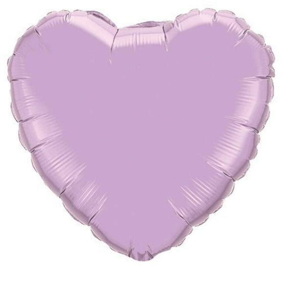18 inch Heart - Pearl Lavender Qualatex Foil Mylar Balloon - Party Supplies Decorations