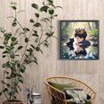 thumbnail image 4 of Kit de pintura de diamante redondo completo DIY 5D princesa Príncipe decoración del hogar 40x40cm JShteea El nuevo, 4 of 9