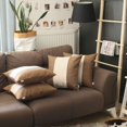 thumbnail image 1 of homeroots Décor 392641 Ensemble de 4 Coussins Centre Marron et Blanc, 1 of 1