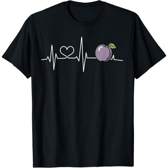 Plum Heartbeat T-ShirtPure cotton short-sleeved shirts for both men and women
