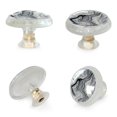 4 Packs Knobs Decorative, Pastel Art Abstract Marble Pattern