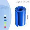 thumbnail image 2 of Unique Bargains 90mm Flat 10ft Blue PVC Heat Shrink Tube Wraps Battery Wrap for Big Battery Pack, 2 of 5