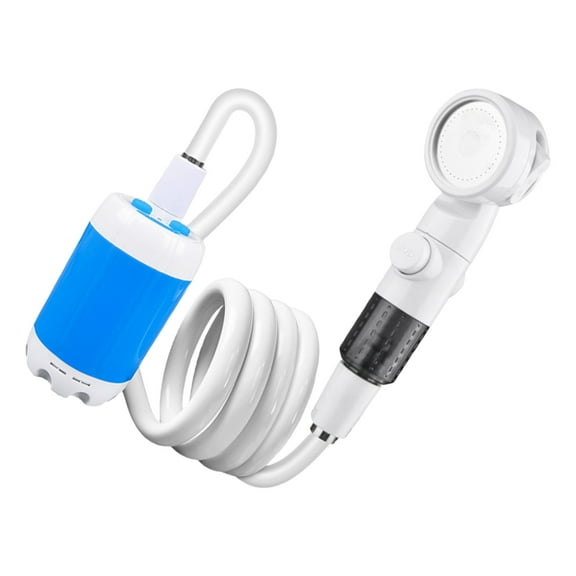 High Flows Rechargeable Camping Shower Pumps 4000mAh Battery Compacts Design For Outdoor Hiking And Use