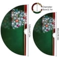 thumbnail image 3 of FMSHPON Glowing Christmas Tree Xmas Christmas Tree Skirt Stand Mat for Holiday Party Decoration Indoor Outdoor 48 inches, 3 of 6