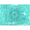thumbnail image 1 of Ahgly Company Machine Washable Indoor Rectangle Abstract Turquoise Blue Contemporary Area Rugs, 2' x 3', 1 of 4