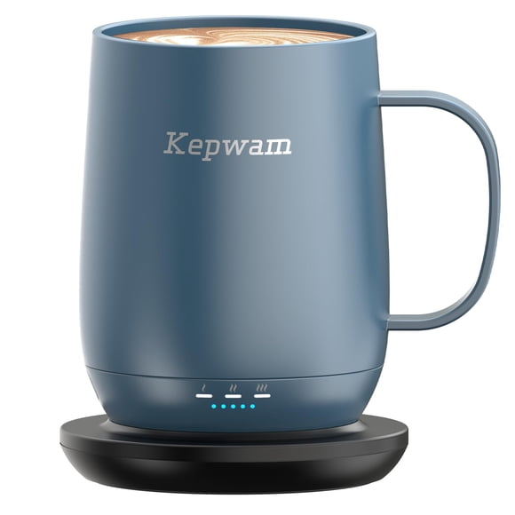 Taza de café autocalentable Kepwam 470 ml con control inteligente de temperatura