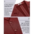 thumbnail image 4 of COOFANDY Men's Linen Blazer Casual Lightweight Two Button Sport Coats Formal Business Suit Jacket Unlined Blazer, 4 of 6