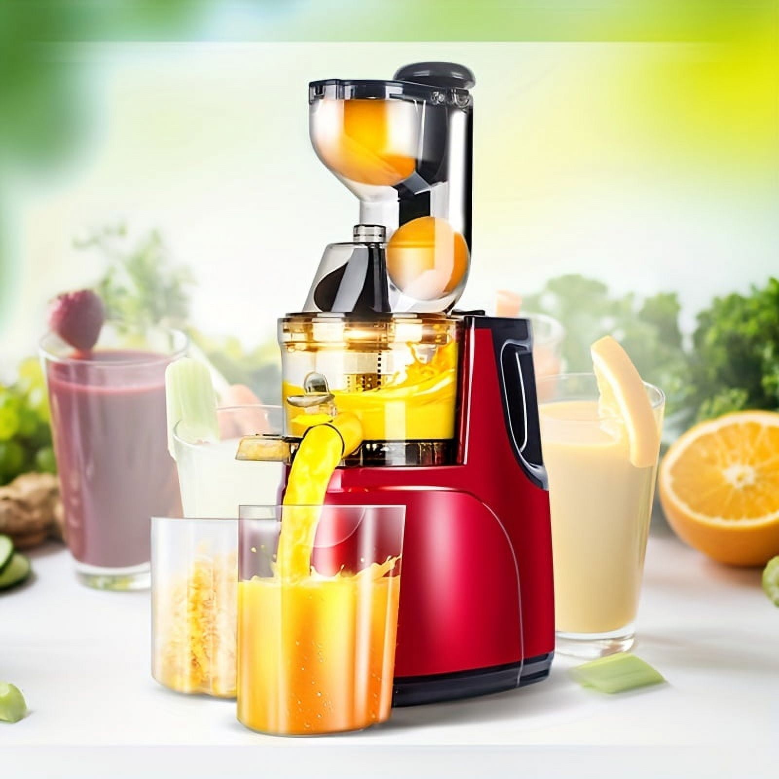 1pc US Plug Slow Masticating Juicer, Cold Press Juice Extractor