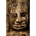 thumbnail image 2 of Berzel, Erin 23x32 Gold Ornate Wood Framed with Double Matting Museum Art Print Titled - Bayon Face I, 2 of 4