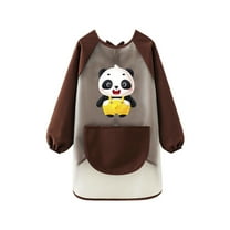 Kiijoy Kids Art Smock Cute Graphic Waterproof Long Sleeve Painting Apron, Sizes 12-15