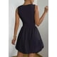 thumbnail image 2 of Vestido de verano PRETTYGARDEN 2025 sin mangas con cuello redondo azul marino, 2 of 9