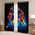 thumbnail image 2 of Manfei Ice Hockey Curtains Pack of 2 (42x84 Each) for Kid, White Blue Red Curtains Blackout, Cartoon Sports Theme Bedroom Curtains, Curtains and Drapes Decor, 2 of 6