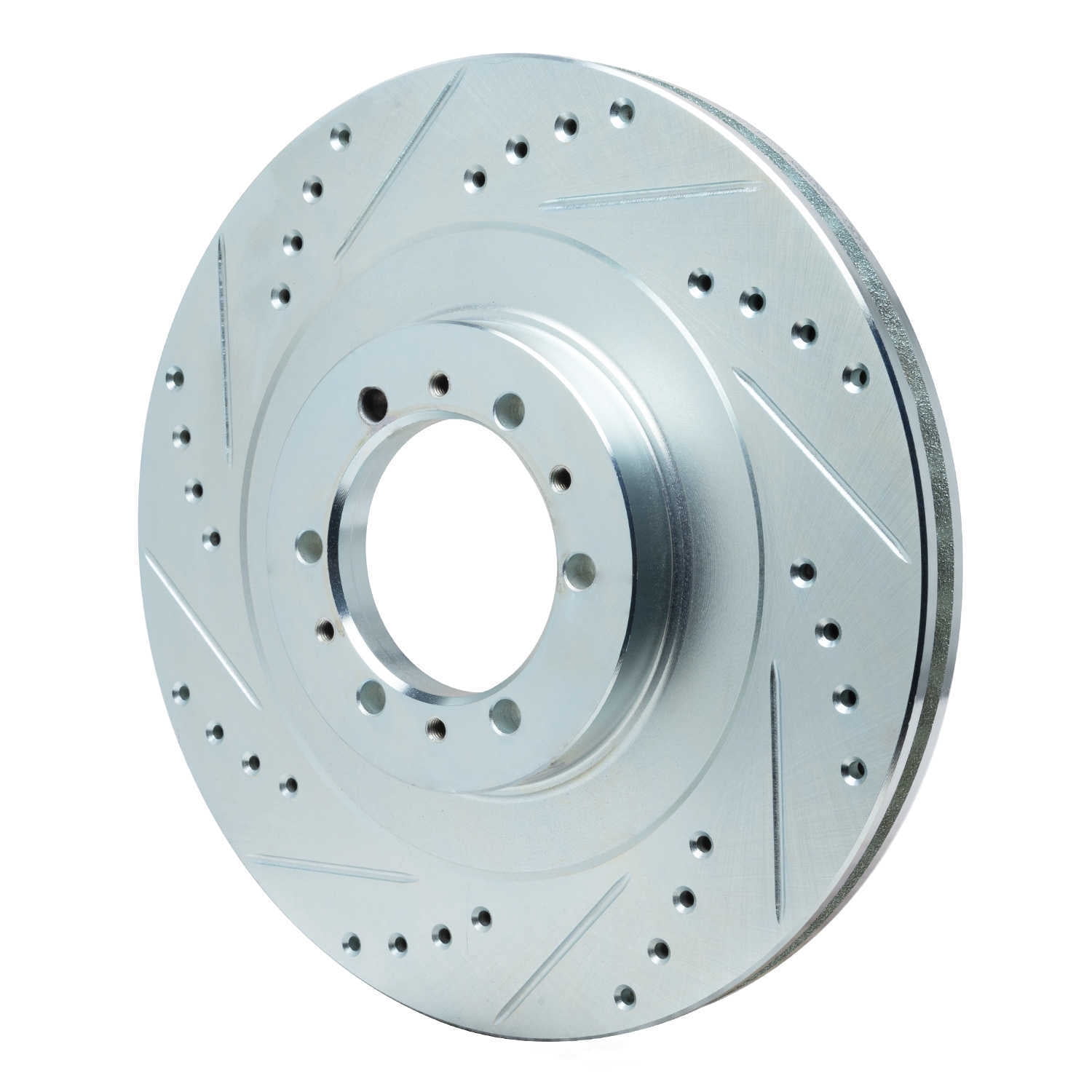 Dynamic Friction Company 631-72055L DFC Brake Rotor - Drilled And Slotted - Silver