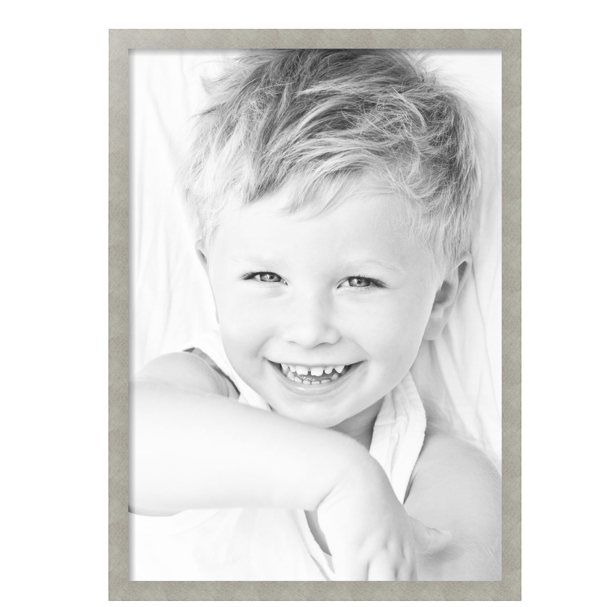 ArtToFrames 24" x 34" Classic Silver Picture Frame, 24x34 inch Gray MDF Poster Frame (WOM-4499), 5 Pack