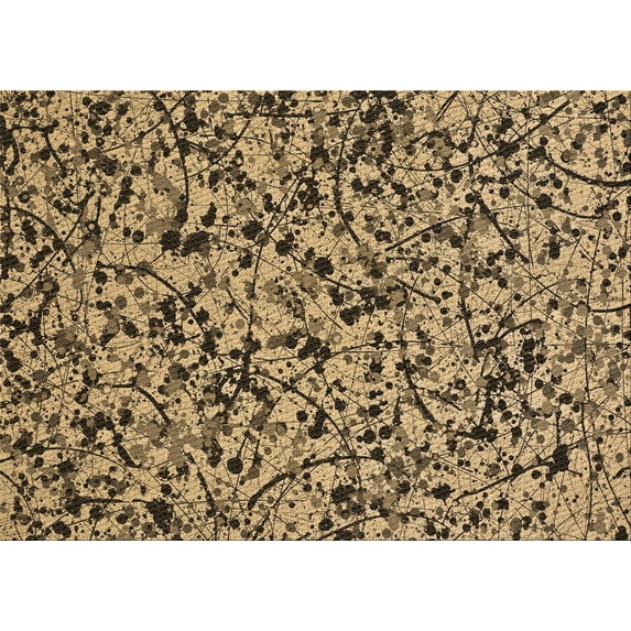 Ahgly Company Indoor Rectangle Patterned Yellow Orange Area Rugs, 2' x 4'