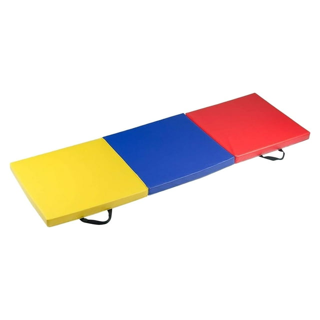 Colchoneta de ejercicios plegable de 180 cm x 60 cm, de piel sintética, para gimnasia, equilibrio, 5 cm de grosor, para entrenamiento de MMA, fitness,