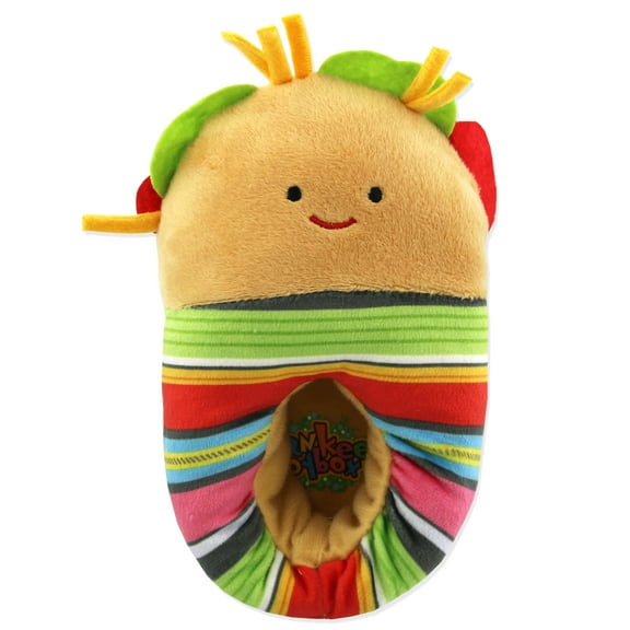 Taco Toddler and Kids Ultra Soft Plush Mooshy Stuffed Novelty Slippers YTBF04