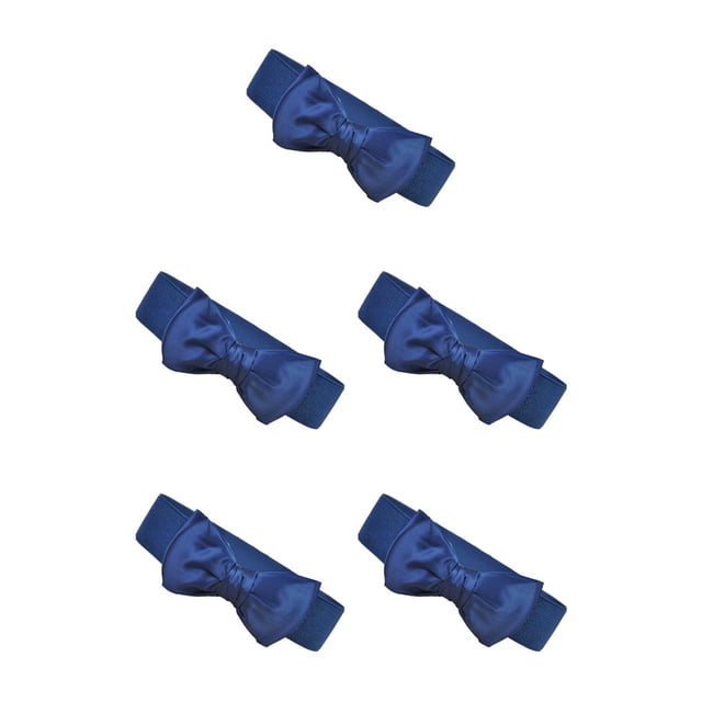 Sonducket Cinturones de mujer, cinturones sencillos de Color sólido para niña, accesorio de ropa, adorno de vestido femenino, cinturón con azul real 5Conjunto