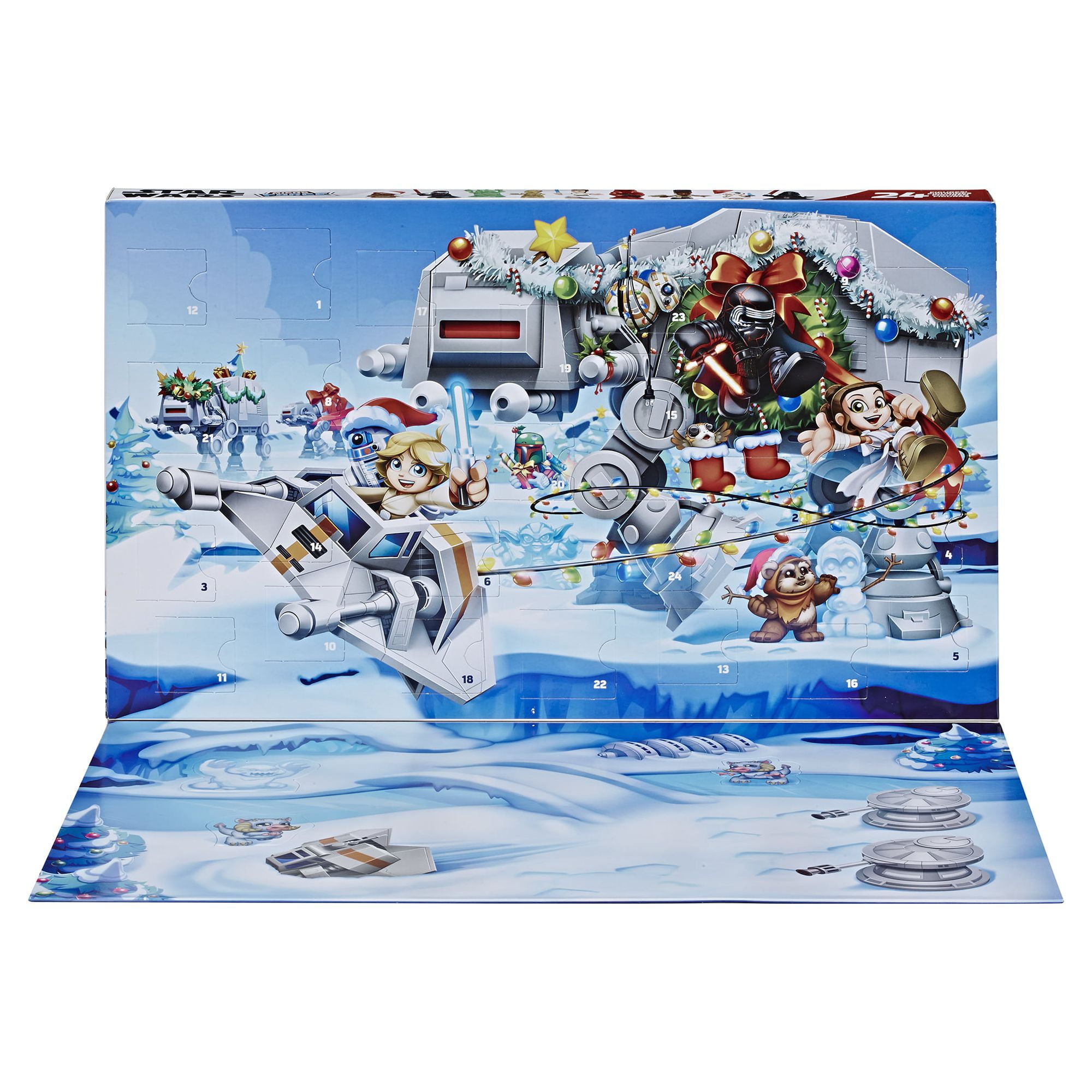 Star wars micro force advent calendar holiday display mini action figures by hasbro hotsell