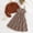 Coffee, variant on Girls 2 Piece Outfit Set, Coffee Brown Ribbed Cardigan & Floral Sleeveless Dress for 5-14 Years, Spring Fall Summer Nylon Spandex,Size 9-10 T