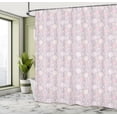 thumbnail image 4 of Ambesonne Spring Shower Curtain, Vertical Floral Ornament, 69"Wx75"L, Pale Mauve and Pastel Pink, 4 of 4