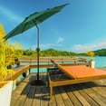 thumbnail image 4 of Abba Patio 9ft Outdoor Patio Umbrella w/ Push Button Tilt & Crank, 8 Ribs, Green, 4 of 9